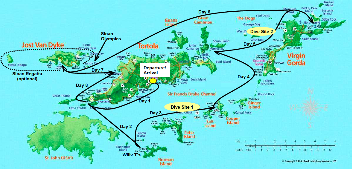 Bvi Sailing Distances at Benjamin Taylor blog